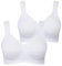 Ulla Popken Damen Mikrofaser, 2er Pack Cup C-D BH, Undurchsichtige, schneeweiß, 125E