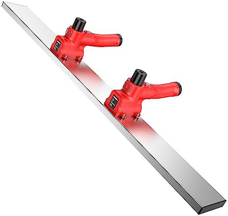 GBHJJ Conjunto de vibración de solado de hormigón eléctrico, Motor de vibración de solado de Cemento, 12.000 RPM, Regla de nivelación a Prueba, con Placa de Acero Inoxidable de 1,8 m/6 pies