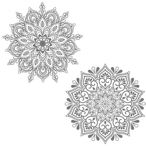 SUPERDANT pegatinas ordenador portatil Mandala Theme Laptop Calcomanías Mandala Negro Computadora Etiqueta Autoadhesiva Minimalista Mandala Tablet PC Decoración Etiqueta para Notebook