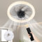 Depuley12’’Deckenventilator mit Beleuchtung und Fernbedienung, Lampe mit Ventilator Leise 4-Gang, deckenventilator mit licht 3 Farbtemperatur Dimmbar, E27 Ventilator Lampe für Schlafzimmer Wohnzimmer