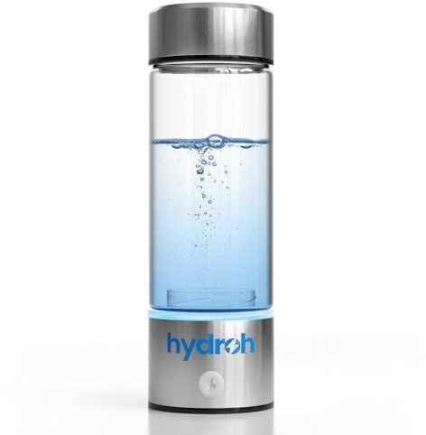 Hydroh Original Hydrogen Water Bottle 15oz, Portable Hydrogen Water Bottle 2024, Advanced Hydrogen Rich Water Maker with SPE/PEM for Home Office Fitness Travel Drinking