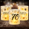 12 Windlicht Tischdeko 70 Geburtstag, Seutgjie 70. Geburtstag Jubiläum Deko Mann Frau 1955-2025 Schwarz Gold für Teelichter oder Kerzen