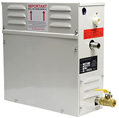 Kit generador de ducha de vapor, 9kw Generador de vapor automático comercial Generador de vapor portátil Sauna Sauna Sauna Sauna Sauna de sala seca con controlador digital ST-90 para uso doméstico com