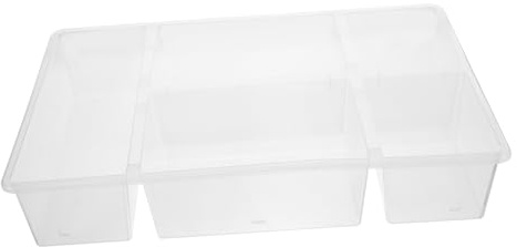 HORIALENCE Organizer per Posate da Cucina Semplice e Pratico in Pp Design a Griglia, Grande Capacità e Facile Accesso per Mantenere Ordine per Cassetti