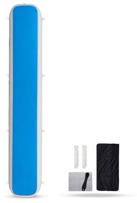 COOLWAVE 10FT Inflatable Dock Bumper, Rectangle Inflatable Flat Boat Fenders Bumpers for Docking, Heavy Duty Large Dock Fender for Yachts, Pontoon Boat, Fishing Boat, Ski Boat