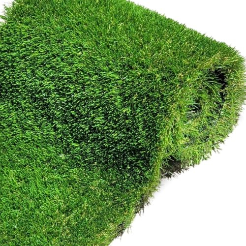 Artificial Grass 40mm & 30mm – Natural & Realistic Soft Lush High Density Fake Green Grass Roll Turf for Garden, Play Area | Pet-Friendly | UV-Resistant | Low Maintenance Lawn (40mm Height, 5m x 5m)