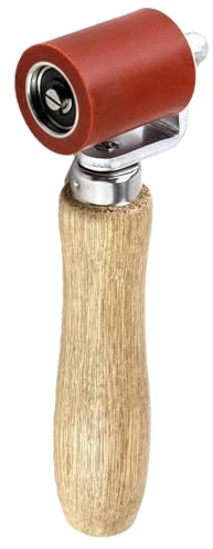 Bangbobi Rullo pressore, Rullo Chiodato Rosso da 40 mm, Rullo pressore per Pavimenti, Rullo per Giunti, Rullo per Colla per Legno, Rullo Chiodato per Carta da Parati