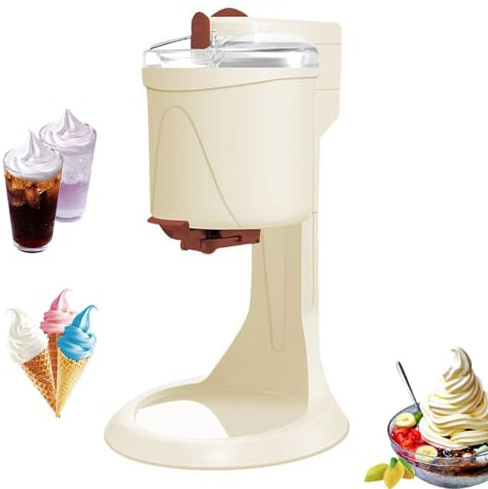 MáQuina De Cucurucho De Helado hacer conos de helado portátil con recipiente desmontable para una limpieza fácil, perfecta para delicias caseras y pequeñas empresas.