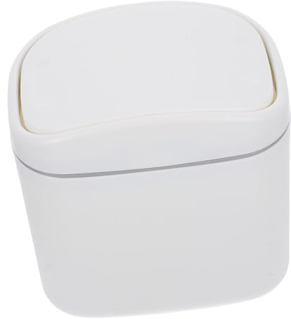 VILLFUL Bote De Basura Tapa De Lujo Bote De Basura Portátil Para Dormitorio Cocina o Escritorio Para Casa Rodante