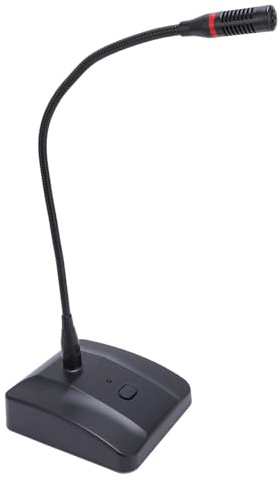 Topiky Micrófono Cardioide de Escritorio con Cuello de Cisne XLR para Conferencias, Reuniones, Videoconferencias, Fácil de Usar con Base Estable para Aula y Oficina