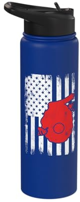 4th of July USA Beekeeping Stainless Steel Insulated Water Bottle