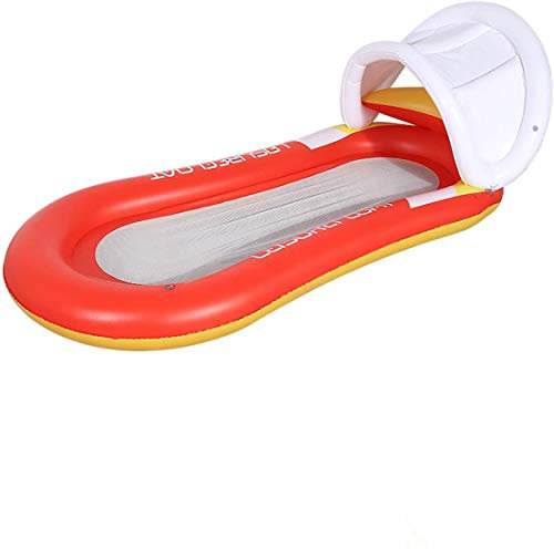 Queta Air Matelas Piscine Gonflable Hamac d'eau Jouets d'eau Jouets De Piscine D'été Orange 160 * 90cm