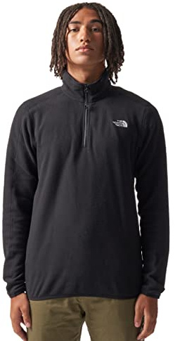 THE NORTH FACE - Giacca in Pile con Zip a un Quarto da Uomo Resolve - TNF Black, L