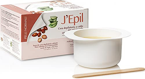 XanitaliaPro Mikrowellen-Enthaarungswachs 300g - Heißenthaarungswachs mit Arganöl und Aloe Vera - Hydratisierend - Für Körper, Beine - Vegan geeignet - Für Frauen