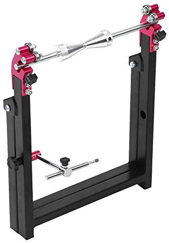 Ausla Motorrad Auswuchtmaschine, Faltbarer Design Auswuchtständer mit Montagezubehör für die Garage