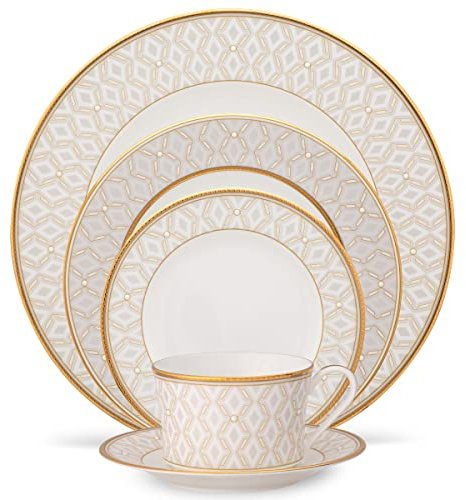 Noritake Noble Pearl 5-Piece Place Setting, Service for 1