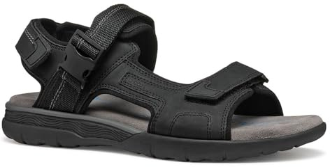 Geox U SPHERICA EC5 B - Sandalo Sportivo Uomo, Black,