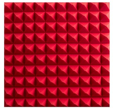 COYOUCO Paneles de Espuma insonorizados con Autoadhesivo, 50 x 50 x 5 cm Paneles de Espuma acústica, Paneles de Pared insonorizados, Rojo, 6 Piezas