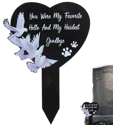 Marqueurs De Tombes pour Cimetières | Stèles Commémoratives Décorations De Cimetière pour Maman,Plaques Noires Imperméables Stèles De Souvenir Décorations De Cimetière pour Défunts, Papa Et Maman