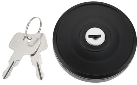 OTOTEC Tapa de Llenado de Combustible para Coche Gasolina Y Diésel con Cerradura POLC10106 Compatible con Peugeot Partner 2008-2015 con Llaves