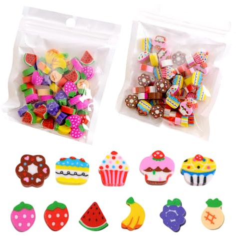 Mini Borrador, Mini Borradores de Lápiz, Lindo Gomas de Borrar para Niños, Pequeñas y Divertidas Gomas de Borrar, para Recuerdos de Fiesta, Recompensas de Tareas
