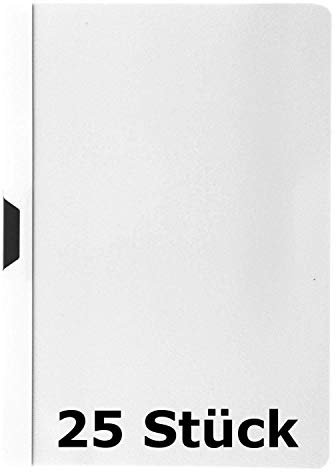 Idena 300576 - Klemmmappe DIN A4 weiß (25 Stück)