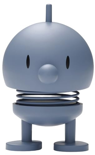 Hoptimist Soft Bumble vobbelfigur, skandinavisk dekoration för vardagsrum, skrivbord, kontor, hall, badrum, bra present – ABS-plast – 7,6 x 5,8 cm – Liten – Himmelblå