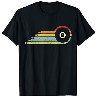 Retro Vintage 8 Ball Pool & Snooker Geschenk T-Shirt