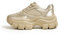 LUCKY STEP Baskets à Plateforme Chunky pour Femme (Or Rose, 11US-42EU-9UK)