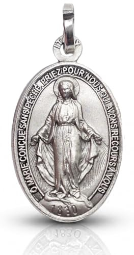 DEN MIRAKULÖSA MEDALJEN I 925 STERLING SILVER - DEN ORIGINALA - 100% GJORT I ITALIEN
