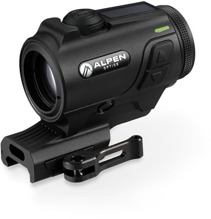 Alpen Optics Nevada LT Prism 3x24 Rotpunkt - 3X Vergrößerung, MRAD Verstellung, 14-stufige Beleuchtung, IPX7, Stickstoffgefüllt