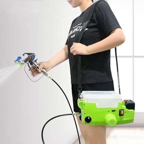 Pulvérisateur de peinture sans air 500 W avec batterie au lithium 21 V, petit sac à dos portable, pistolet de pulvérisation sans air, laque en latex, sac à dos for pistolet de pulvérisation électrique
