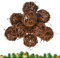 Dokeno 10 Piezas Bolas de Mimbre Decorativas, Bolas Decorativas Ratan, Bolas Ratán Mimbre, Bolas de Ratan Decorativas, Bolas de Mimbre de Ratán, Pequeña Bola de Ratán para Pájaros Loros Manualidades