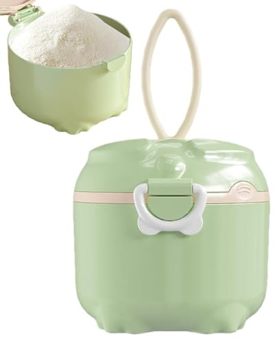 Dosatori di latte in polvere per bambini - Dispenser di latte in polvere | Barattolo sigillato con scomparto separato | Contenitore per polvere per integratori per bambini per bambini