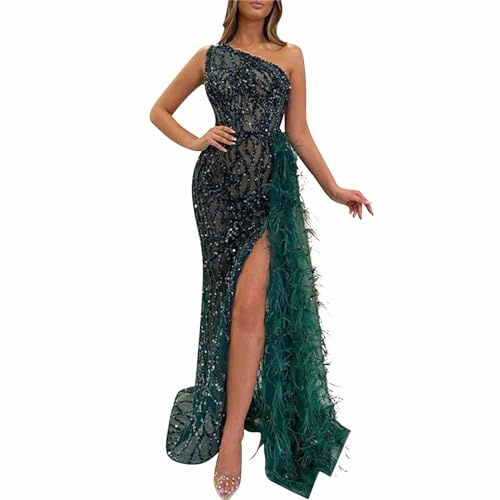 MJGkhiy Femmes Robes Longues Élégantes Curvy Paillettes Cérémonie Robe De Soirée Brillant Robe De Noël Nouvel An Anniversaire Robe De Carnaval Vêtements Paillettes Robe De Mariage Robe Offres, Noir ,
