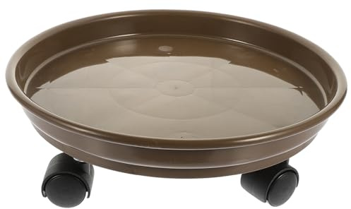 BESPORTBLE Support à roulettes pour Pots de Fleurs Extérieur Bac de Rempotage PP avec Base Mobile Silencieuse et Protection Sol Plateau Multifonction pour Intérieur et Extérieur Capacité