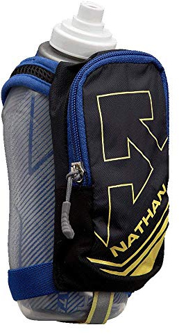 Nathan SpeedDraw Plus Insulated Flask, Handheld Running Water Bottle, Grip Free for Runners, Hiking etc.