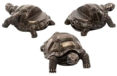 Set di 3 mini piedini per fioriere, alzate per fioriere, supporto decorativo per interni ed esterni per migliorare il flusso d'aria e il drenaggio (tartaruga)