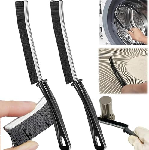 2 pièces Brosse Nettoyage,Brosse Toilette,Brosse Joint carrelage,Brosse Nettoyage Salle de Bain,Brosse de Nettoyage à Poils Durs pour Rainure Fenetre, Salle de Bain, Toilettes, Cuisine,carrelage