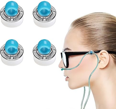 Oxygen Tube Holder for Glasses-Oxygen Nasal Cannula Clips for Ear Protection-Nasal Oxygen Cannula Ear Savers Effectively Avoid Ear Pain (Blue)