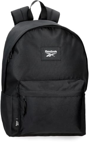 Reebok Brooklyn Colors Zaino per laptop, realizzato in poliestere, spalline larghe, ergonomiche e imbottite che si adattano perfettamente alla schiena, Molteplici modi di utilizzo, NERO, Taglia unica,