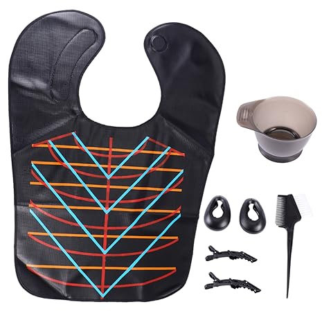 MERRYHAPY Kit Para Teñir El Cabello y Coloración Profesional, Set De 4 Piezas, Herramientas Plásticas Duraderas, Uso Doméstico y Salón, Accesorio Práctico Para Peluquería