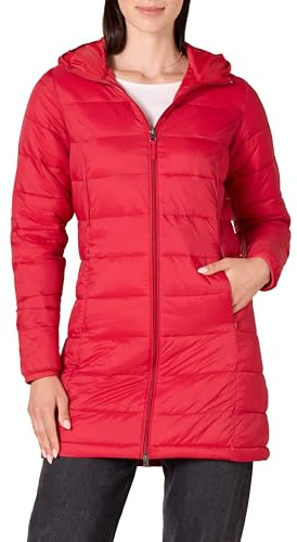 Amazon Essentials Women's Lightweight Water-Resistant Packable Puffer Coat Outerwear, -red, X-Large