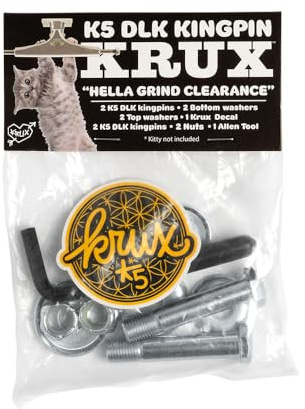 Krux Trucks K5 Down Low Kingpin Silver