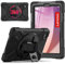 Junfire for Lenovo Tab M8 4th Gen Case 8 inch 2024/2023, Shockproof Rugged Case with 360° Rotating Kickstand Hand Strap Shoulder Belt for Lenovo M8 Gen 4 Tablet TB-301FU/TB-300FU/TB-300XU-Black