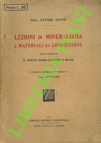 Lezioni di mineralogia e materiali da costruzione.