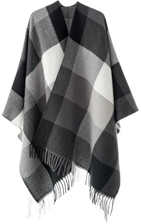 Chales para Mujer, Poncho Capa Cárdigan Abierto Suave, Suéter Bufanda Oversize para Noche, Boda, Fiesta, Viaje