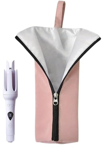 Trousse Pour Fer à Boucler | Couverture Thermique Pour Lisseur | Pochette Imperméable Portable Pour Salon, Coiffeuse et