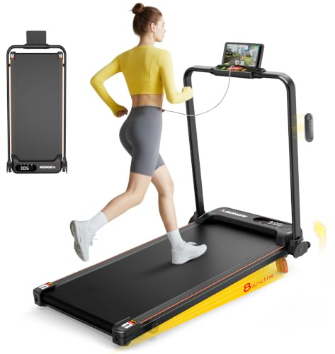 Abonow Cinta de Caminar con Inclinación Manual del 8%, Pequeña Cinta de Correr para Casa, Cinta de Andar Debajo del Escritorio para Oficina, Motor 3.0HP 1-10km/h, Plegable, Sin Montaje, Máx.100kg
