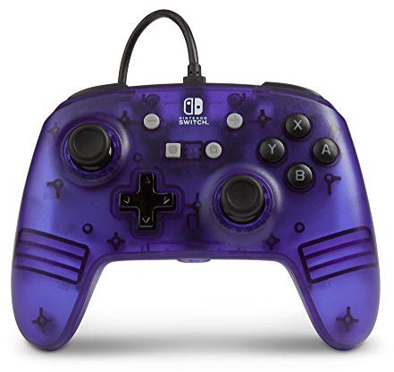 Manette Filaire Améliorée pour Nintendo Switch - violet gelé